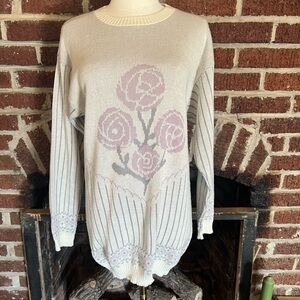 VINTAGE pykettes floral sweater